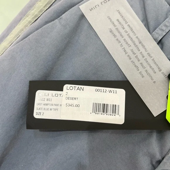 Nili Lotan Sky Blue Chinos with Side Stripes - Picture 5 of 5